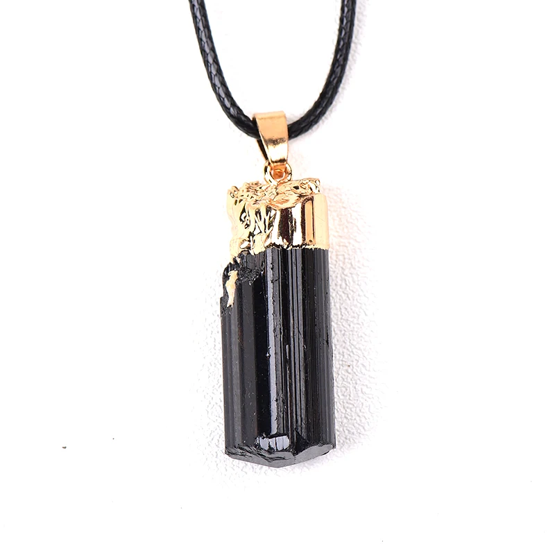 

Natural Black Tourmaline Pendant Raw Gemstone Mineral Specimen Irregular Crystal Healing Advanced Collection Eliminate Magnetism