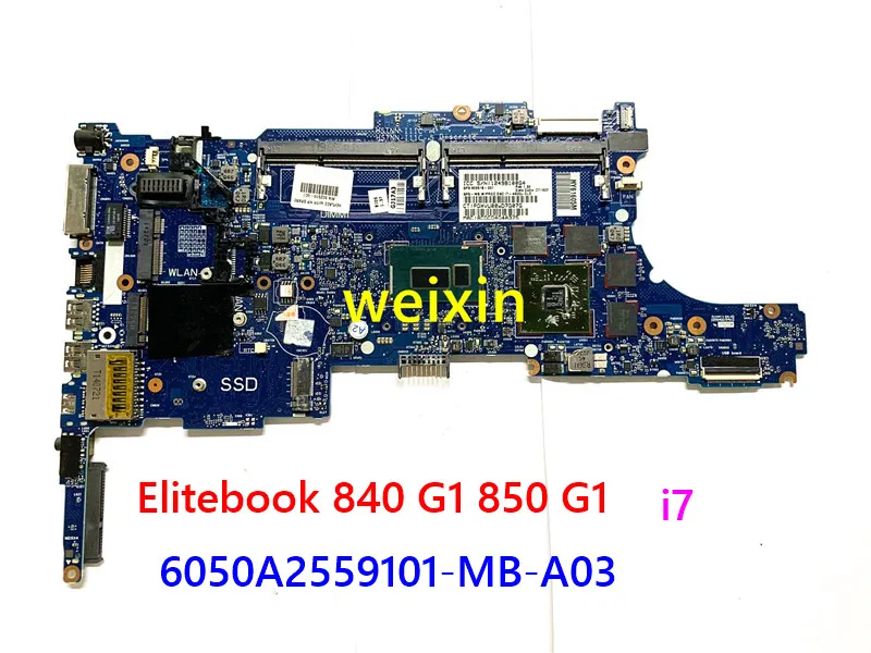 

918335-001 918335-601 For HP ZBook 15u G3 840 G3 Laptop Motherboard w/ Intel i7-6500U processor 6050A2892401-MB-A01