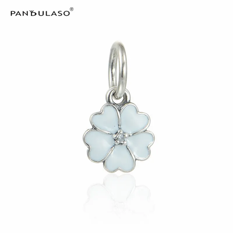 

White Heart Flower Charm 925 Silver Original Beads For Jewelry Making For European Woman Bracelets DIY Sterling Silver Beads