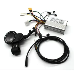 Brushless Controller Electric Scooter Controller E‑Bike Motor Controller with LCD Thumb Shifter E‑Bike Speed Driver for 450/500W