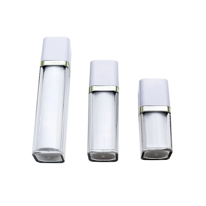 

15ML 30ML 50ML Airless Pump Bottle Acrylic Skincare Cosmetic Container Refillable Emulsion Lotion Press Pump Airless Bottle