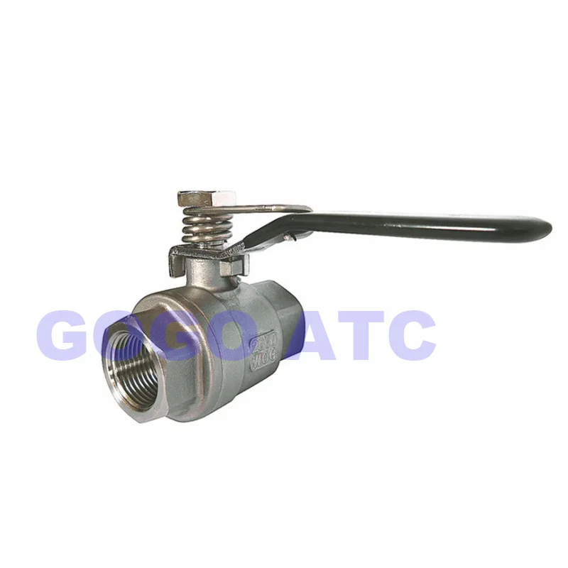 Magnetventil High quality Ball valve brass Stainless steel Small Spring automatic return ball valve DN20 Female thread 3/4\ Wasser und Dampf — Detail 4