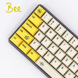 Keypro Bee Ethermal Dye Sublimation fonts PBT DSA keycap For Wired USB mechanical keyboard Cherry MX switch keycaps