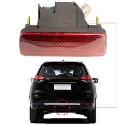 Rear Tail Bumper Center Reflector Rear Tail Light Red Fog Lamp Light For Nissan X-Trail T32 Rogue T32 2014-2020 car accessories