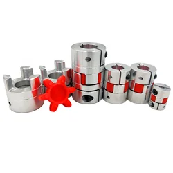 12mm/14mm/15mm/16mm/17mm/18mm/19mm/20mm/22mm CNC Flexible Plum Spider Shaft Coupling Coupler Servo Motor Connector Sleeve D40L50