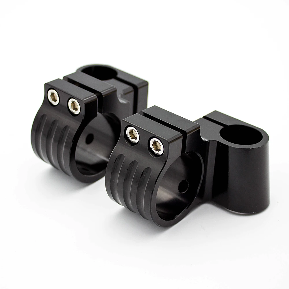 Motorcycle Rised Riser Clip on 31 33 35 36 37 41 43 45 46 48 50 51 52 53 54mm Adjustable Clip ons 7/8\