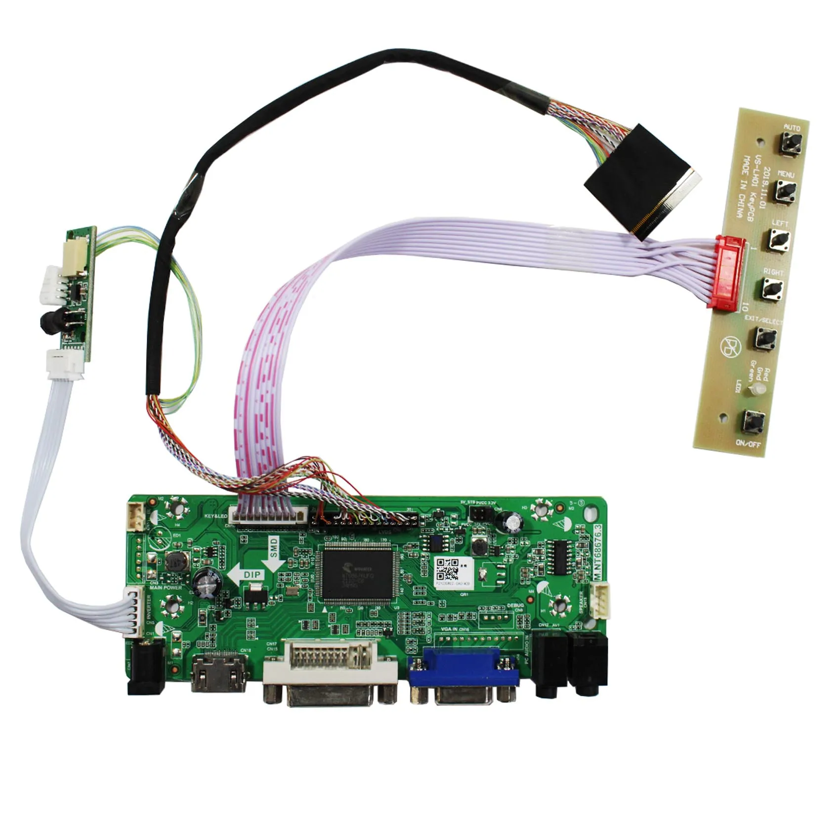 

HD-MI DVI VGA Controller Board Driver Board For 12.3 inch HSD123KPW1-A30 HSD123KPW2-D10 LCD Screen