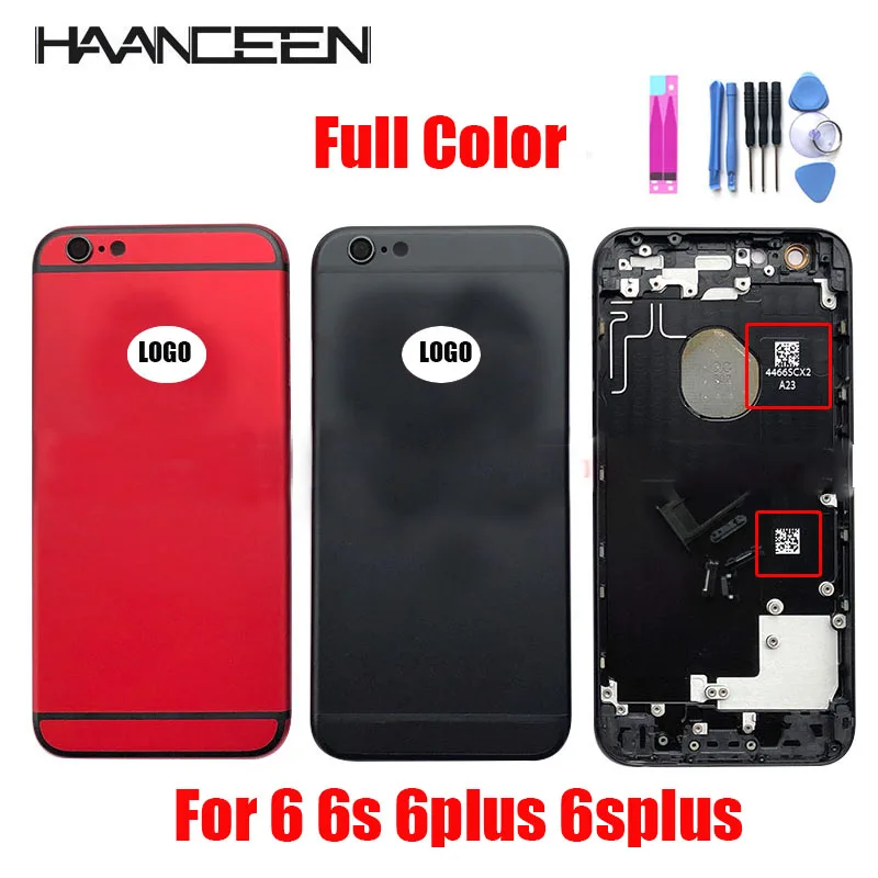 Housing For iPhone 6 6s 6 plus 6s plus Battery Back Cover Rear Door Housing Frame Assembly With Full Small Parts