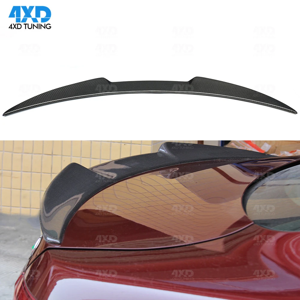 Carbon Fiber Trunk spoiler For Alfa Romeo Giulia Rear Spoiler Wing QV Model Styling Gloosy Black 2015 2016 2017 2018 2019