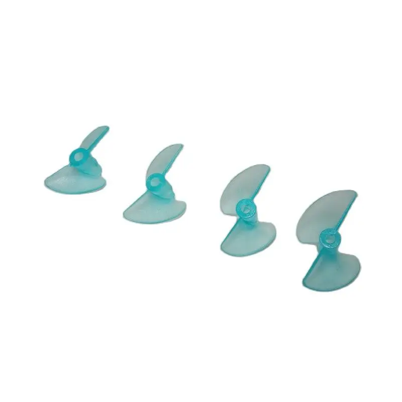 5 Pcs DIY RC Boat Paddle Models 2Blades Boat Propellers(PC Transparent Blue) CW