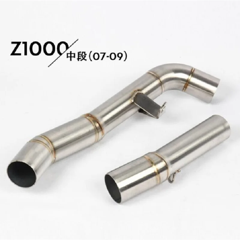 

Slip On For Kawasaki Z1000 2007-2009 Motorcycle Exhaust Muffler Mid Link Tip Connect Pipe CAT Eliminator Race stainless steel