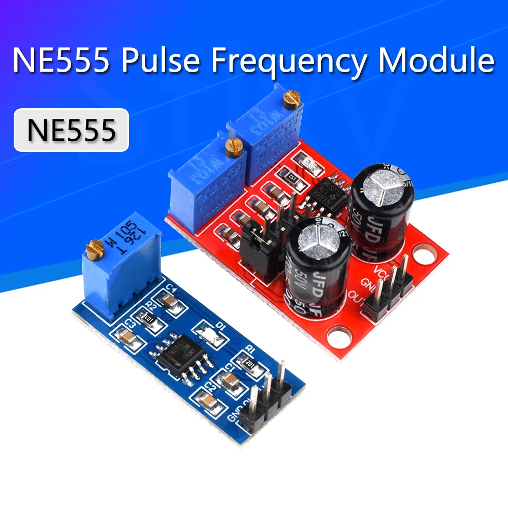 NE555 Pulse Frequency Duty Cycle Adjustable Module Square Wave 5V-12V Signal Generator