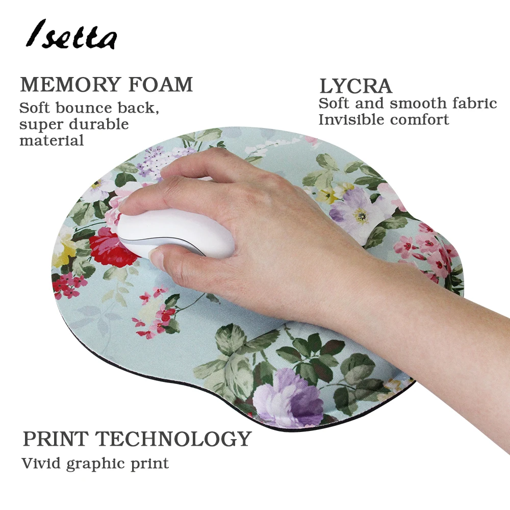 Computer Wrist Mouse Pad Comfort Memory Foam  Mouse Pad Hand Wrist Rests Support