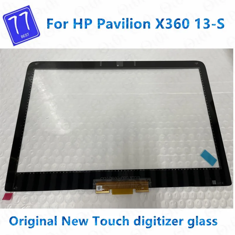 Imagem -01 - Original Novo 13.3 Peça de Vidro Frontal do Digitador do Toque para hp Pavilion X360 13-s 13-s020nr 13-s067nr 13-s100nx 13-s060sa 13-s100nj original novo 133 peca de vidro frontal do digitador do toque para hp pavilion x360 13 s 13 s020nr 13 s067nr 13 s100nx 13 s060sa 13 s100nj 01