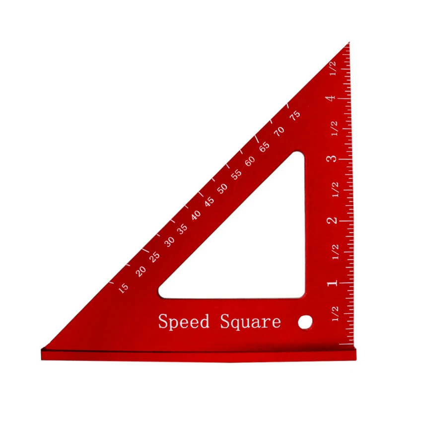 

Carpenter Square Layout Tools Framing Woodworking Rafter Square 7075 Aluminum Alloy Carpenter Square Angle Ruler, Inch/ Metric