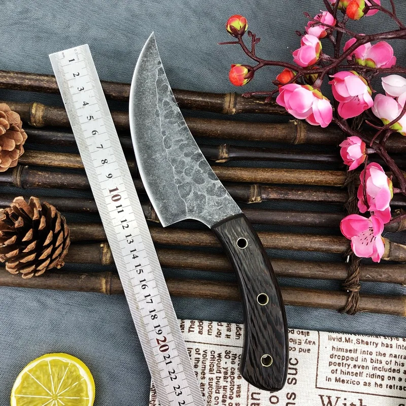 ножи кухонные Forged Butcher Knife Stainlesss Steel Serbian Kitchen Knife for Meat Bone Fish Fruit Vegetables Boning Chef Knife