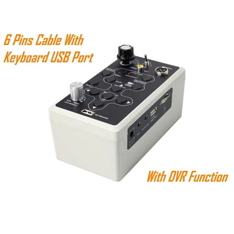 DVR recorder box for pipe camera keyboard dvr control box Replacement for Sewer Drain Pipe Wall Inspection Camera Battery Box