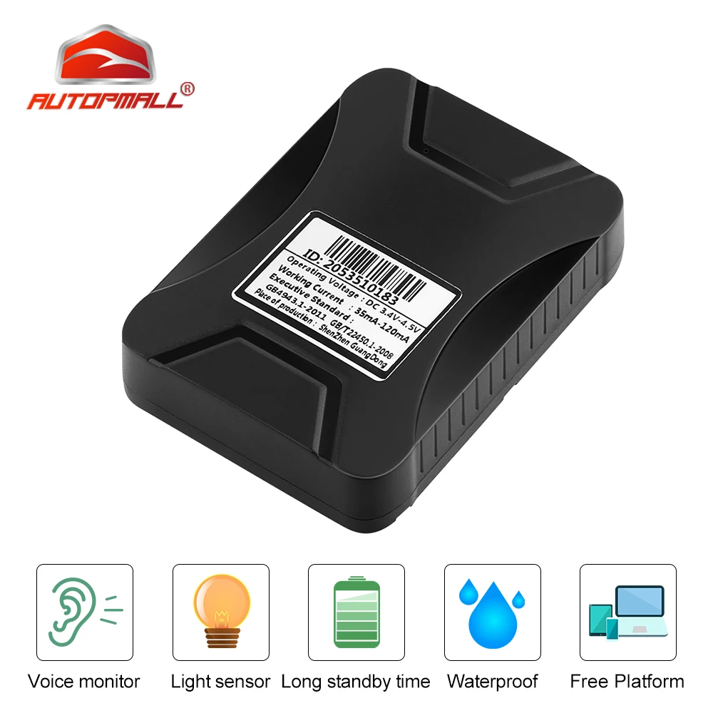

Car GPS Tracker GPS Locator Auto Waterproof Strong Magnet Long Time Standby Voice monitor Tracking Device CCTR-628 Free APP Web