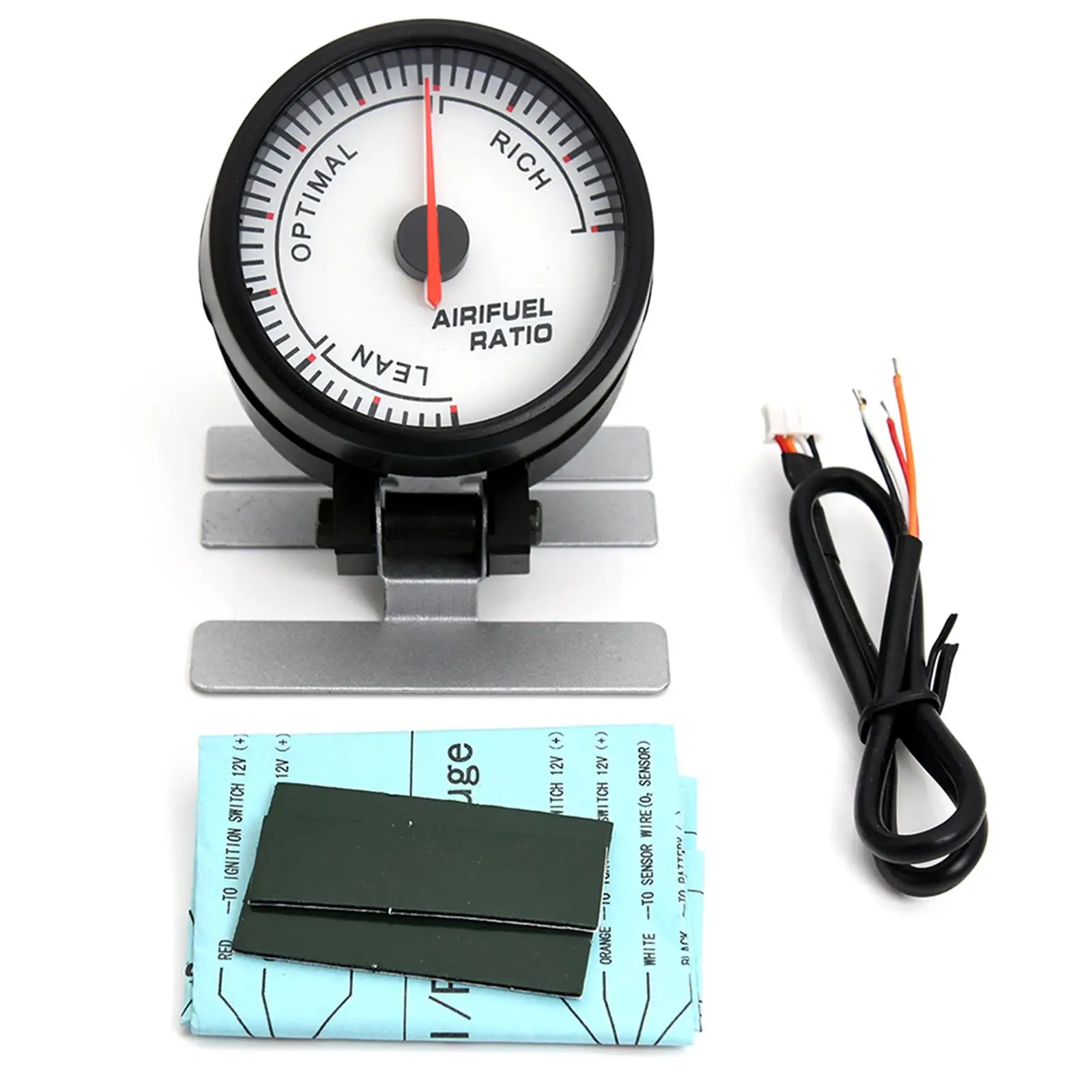 60MM Racing Gauge Air Fuel Ratio Gauge Pointer Display With Gauge pod Narrowband O2 Oxygen Sensor 0258006028 for 12V Car Gauge