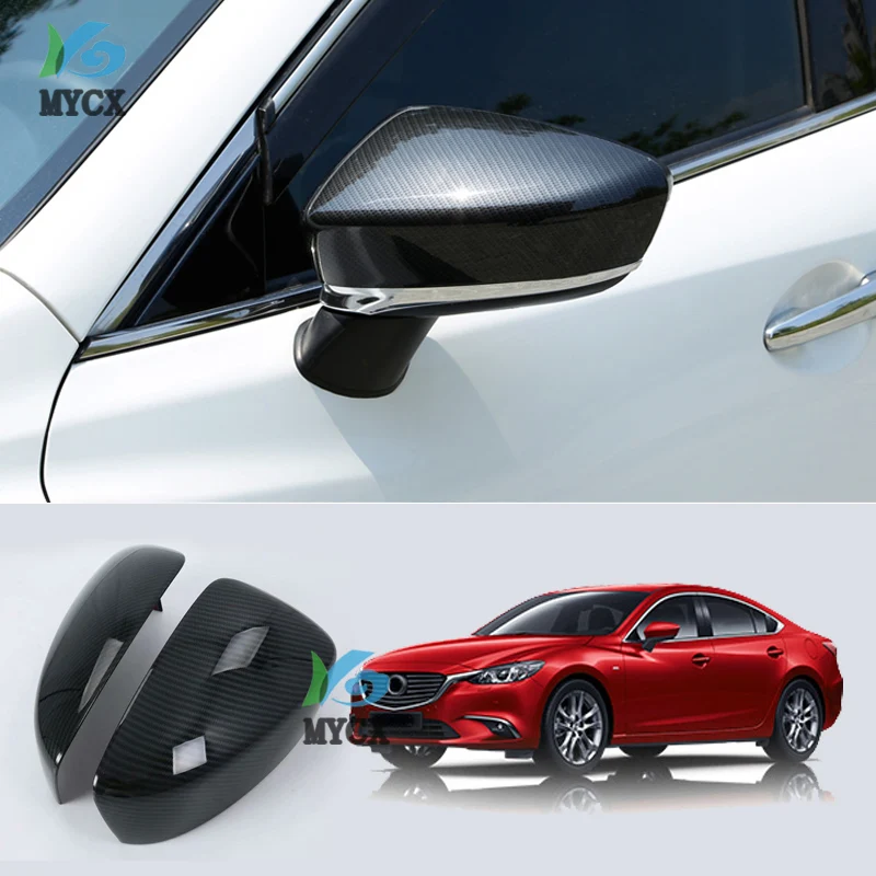

Для Mazda 6 m6 Atenza 2017, 2 шт., накладки на зеркала заднего вида из АБС-пластика, защитные чехлы для края зеркал заднего вида