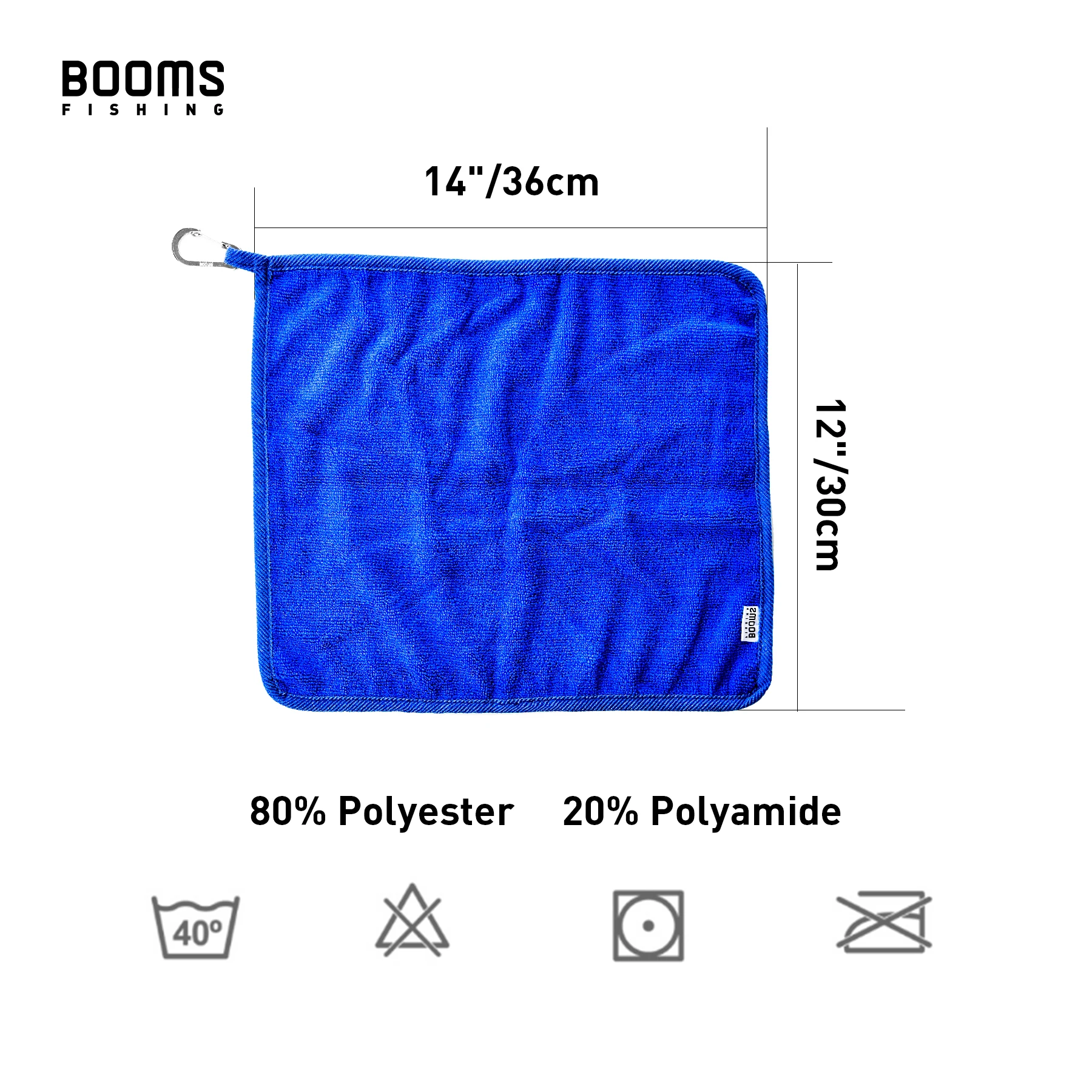 Booms Fishing B0T Fishing Towel Microfiber Clothing Thickening Non-stick Super Absorbent Outdoors Sports Hiking Wipe Hands Towel