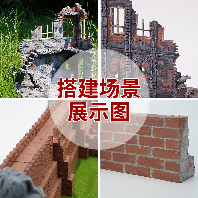 DIY Mini ทรายโต๊ะ Mini อิฐอาคาร Miniature House Tower Miniuatre ภูมิทัศน์