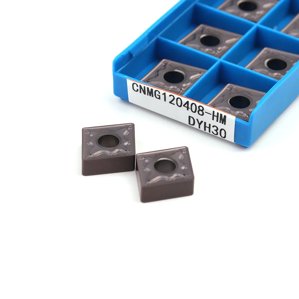 10Pcs CNMG120404 CNMG120408 HM Kualitas Tinggi Karbida Sisipan CNC Bubut Eksternal Turning Alat untuk Baja