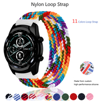 nylon Watchband For Ticwatch Pro GTX Replacement Braided Bracelet For Ticwatch Pro 3 Pro 2020 E2 S2 C2 Strap SmartWatch Bands