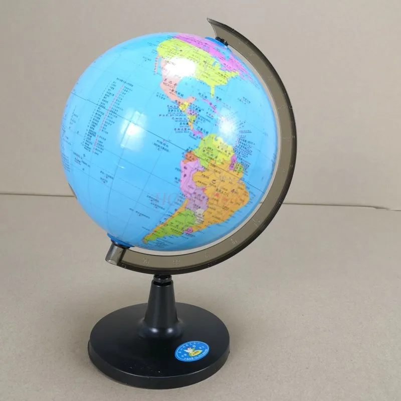 World Globe Small Medium 14cm Teaching Children's Study Room Decoration Map Chinese High-end