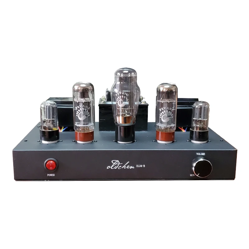 

LaoChen EL34 Single-Ended Tube Amplifier HIFI Class A handmade Black Bluetooth 5.0 Amplifier