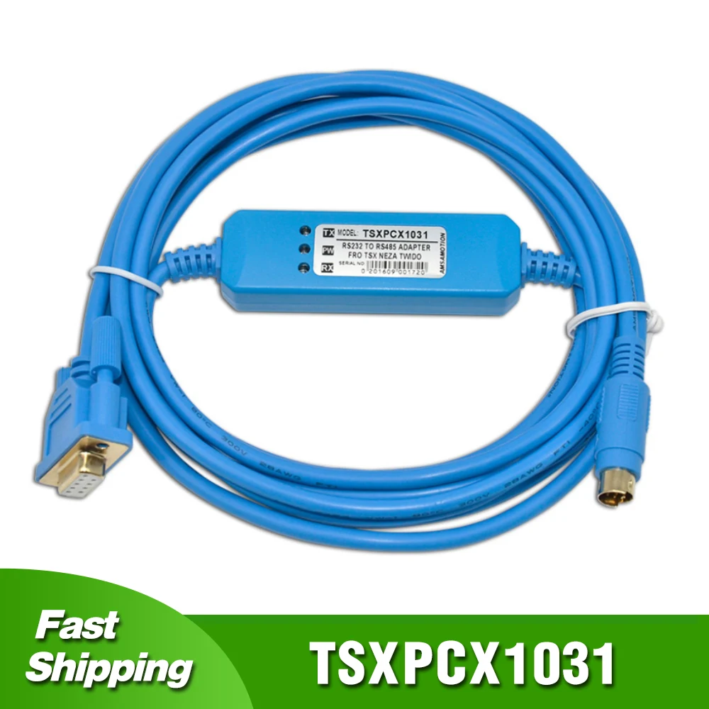 TSXPCX1031 untuk Kabel Pemrograman PLC Seri Twider, TSX08PRGCAB RS232 Jalur Unduh Data Port