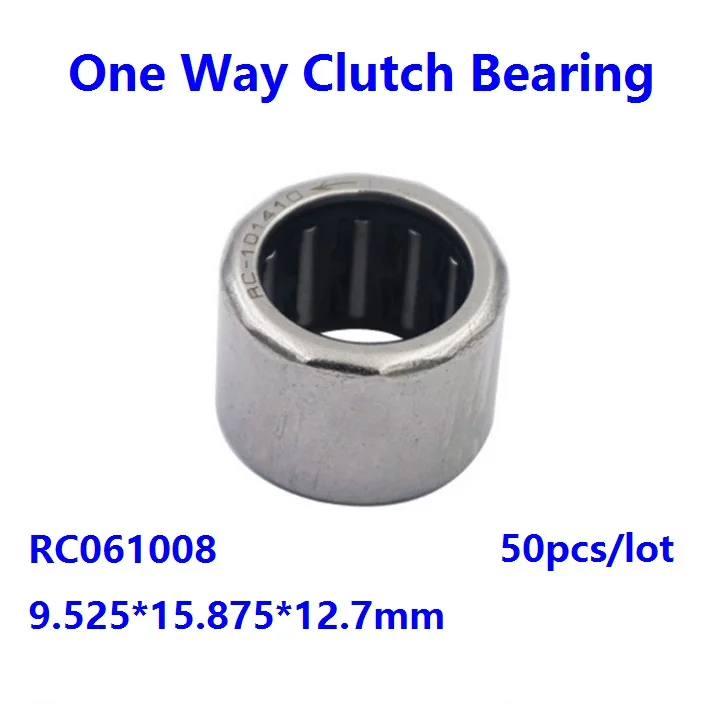 50pcs/lot RC061008 9.525*15.875*12.7mm One way bearing Bore Diameter Inch Size One Way Clutch Needle roller Bearing