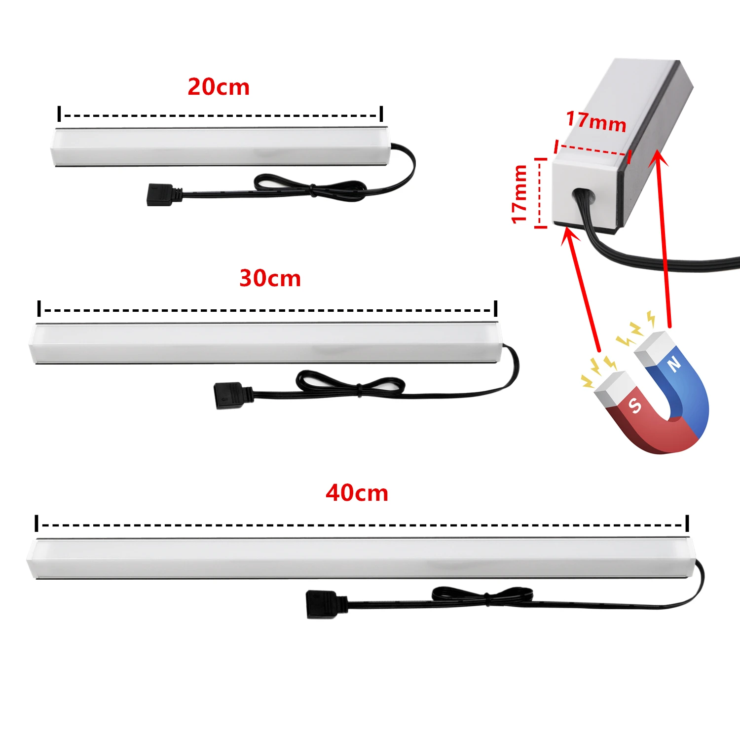 Imagem -03 - Chassi de Alumínio Endereçável do pc da Tira Clara do Diodo Emissor de Luz do Rgb de 5v 3pin com Lâmpada Multicolorida Magnética da Atmosfera da Cor para a Sincronização da Aura de Asus