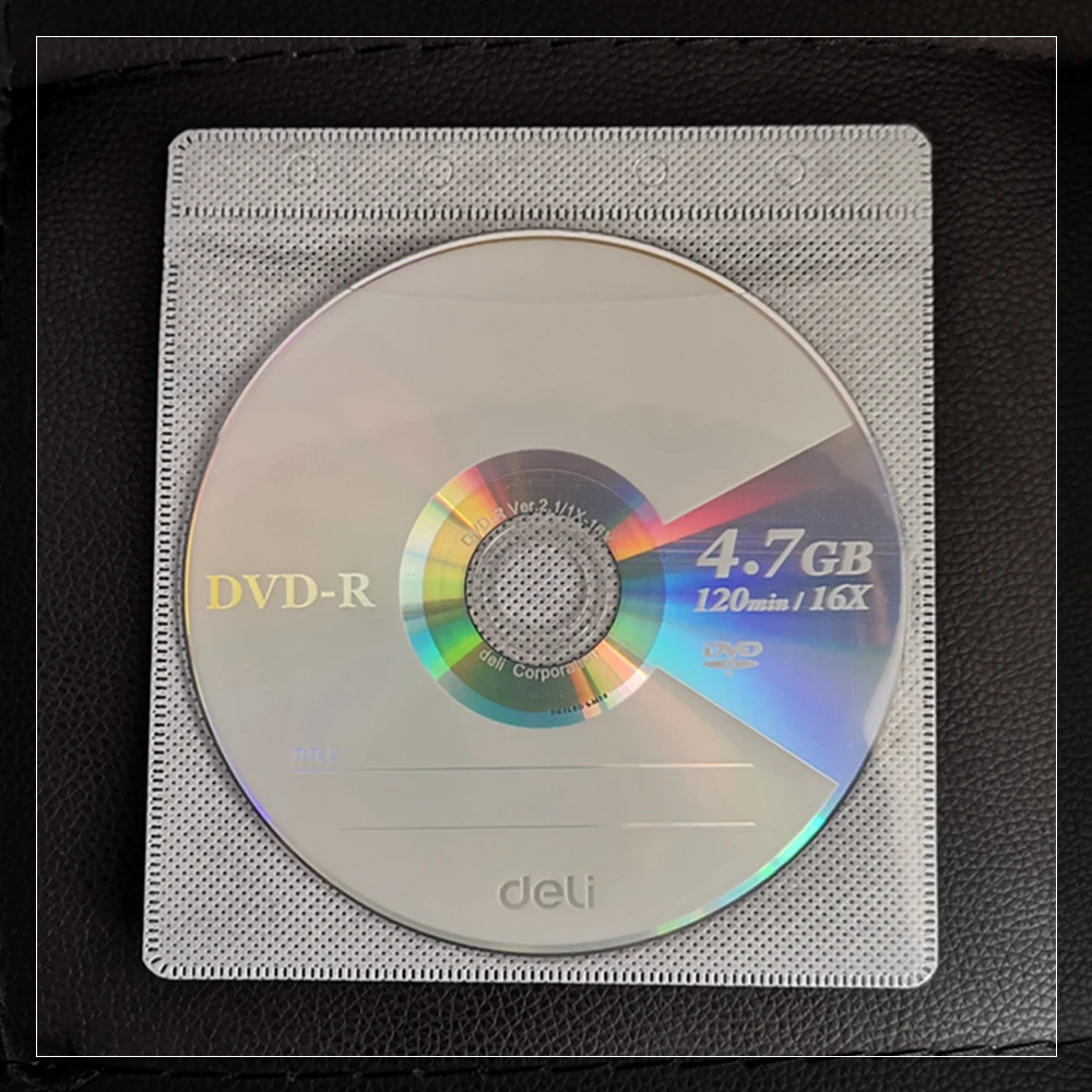 1PCS Deli 3724 DVD-R Blank Disc Recordable DVD Single Chip Recordable Digital Versatile Disc  4.7GB/120min/16x DVD-R Disc