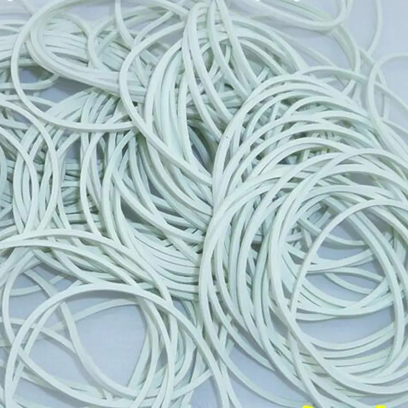 High Quality 50pcs/Pack 50mm White Color Rubber Band Strong Elastic Band Stationery School Office Home Supply Rubber Tie