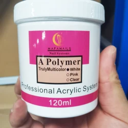 Pink/Clear/White Acrylic Powder 1*Bottle Nail Art Dust Crystal Polymer Artistry Premium Powder Professional Extension Long-Last
