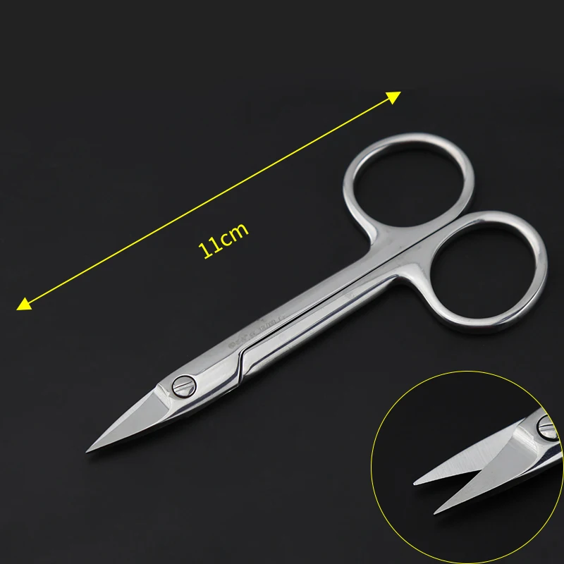 Dental Golden Crown Scissors Stainless Steel Orthodontic Instruments Artisan Wire Scissors Dental Straight Elbow Scissors 11cm