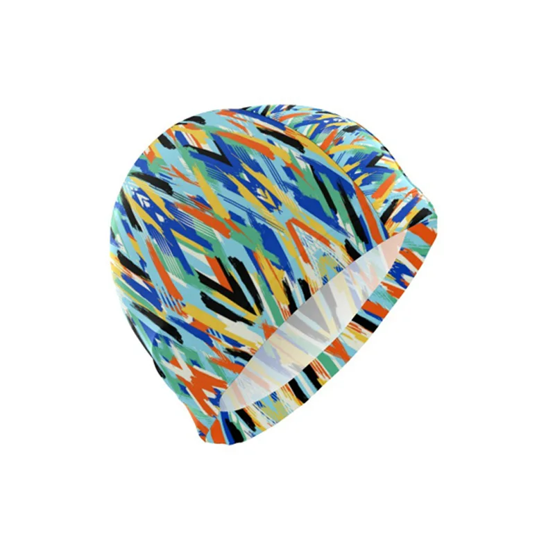 Adult Women Men\'s Swim Cap Printed Pattern Diving Caps Comfort Waterproof Wholesale Price Swimming Equipment