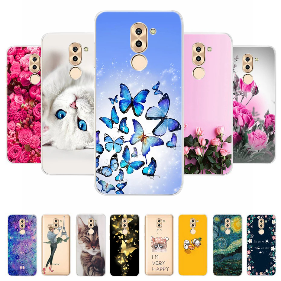 Pokrowiec na Huawei Honor 6X Etui Huawei Mate 9 Lite Etui 5.5 Miękkie silikonowe etui na telefon TPU do Huawei Honor 6X GR5 2017 Pokrowiec na tył
