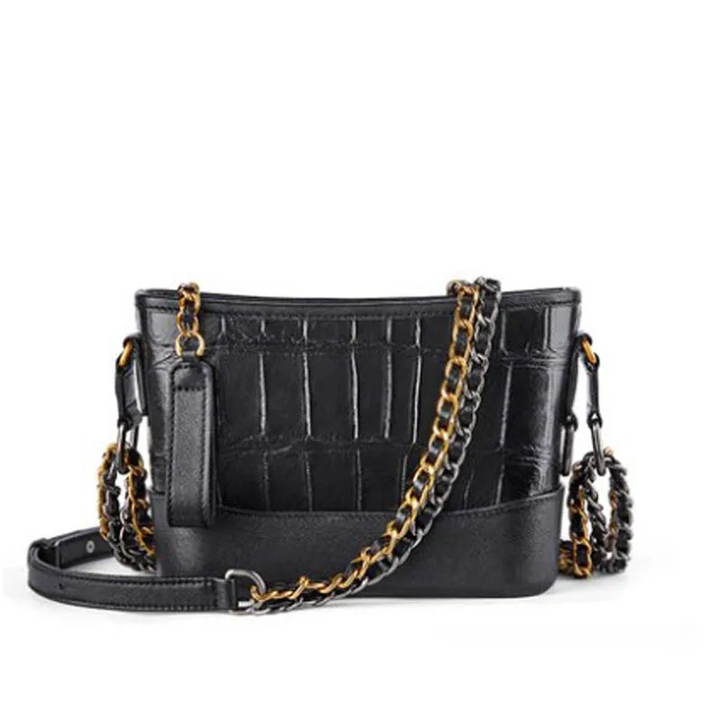 FENGE import crocodile leathe Female bag summer of new stray package  tide  fashion  women chain bag  Cross-body women bag