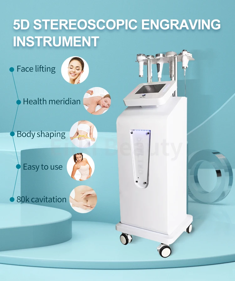 

Hot Multifunctional 6 in 1 5D 80k Cavitation Slimming Machine Weight Loss Body Slimming Shaping CE Skin Vacuum Cavitation System