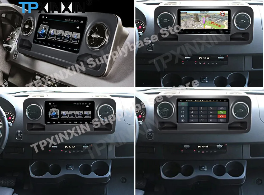 10.25 بوصة 128 جيجابايت راديو السيارة أندرويد 14 لبنز سبينواي سبرينتر 2019 ~ 2024 نظام تحديد المواقع نافي استقبال Carplay مرآة ربط IPS رئيس وحدة #5