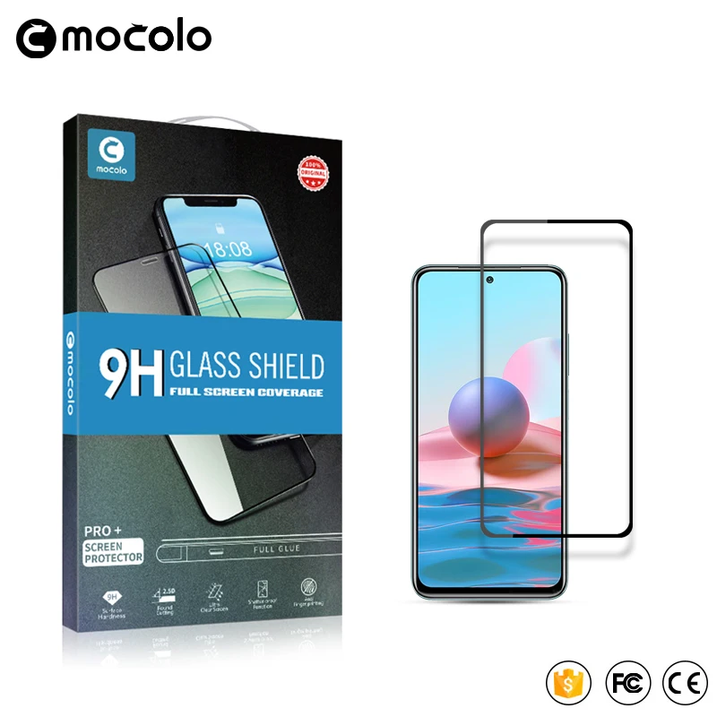 Mocolo 2.5D Full Screen Tempered Glass Film On For Xiaomi Redmi 10C 10 Prime Pro NFC Redmi10 Redmi10C C 64/128 GB Protector