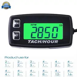 Backlight High Quality Hour Meter Tachometer RPM METER For ATV Tractor Generator Lawn Mower Pit Bike Outboard MARINE HM035R