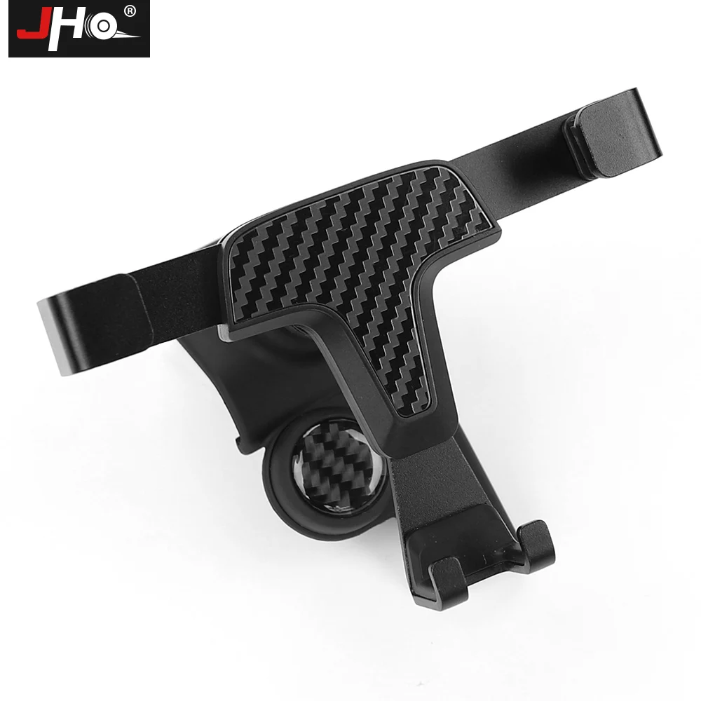 JHO Carbon Grain Car Gravity Air Vent Mobile Phone Holder Mount For FORD F150 2015-2020 2019 2018 2017 Raptor Accessories