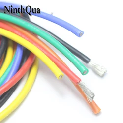 12 # filo di silicio multicolore 12AWG Silicone morbido resistente al calore 3.4 mm2 cavo di collegamento del Gel di silice rosso nero giallo verde blu bianco