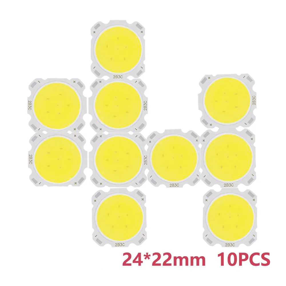 granulos de luz led cob de alta potencia lampada led bead lampada chip spot light lampadas de diodo downlight branco 3w 5w 7w 10w 24 mm 10 pcs lot 01