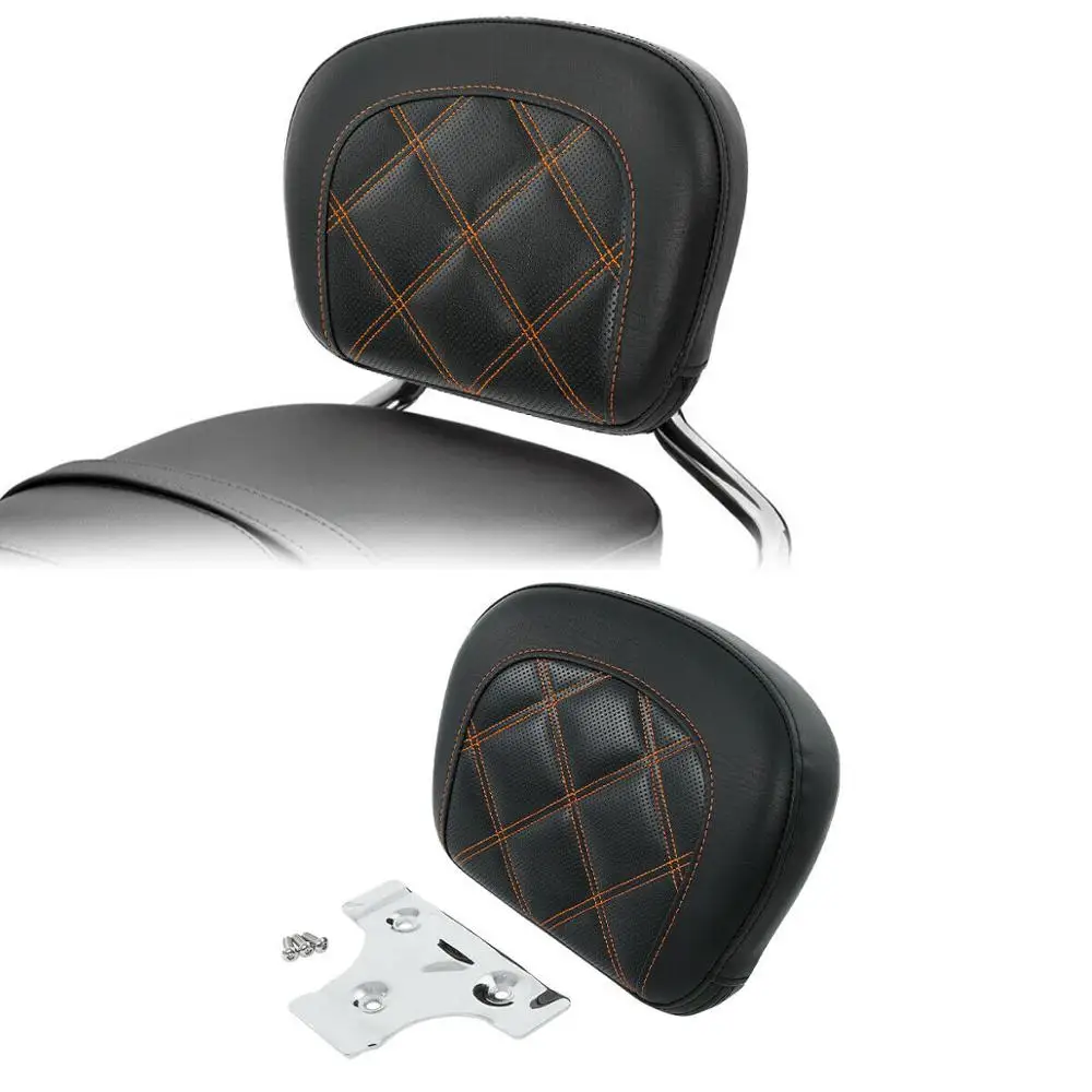 Motorcycle Passenger Sissy Bar Backrest Pad For Harley Touring Road King Electra Glide Street Glide FLHX 2006-2024