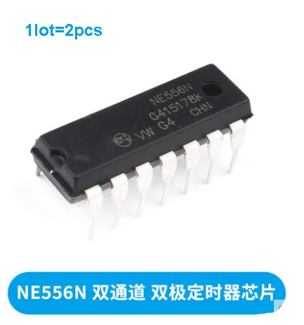 2-5PCS New and Original IC NE556N DIP-14 NE555P DIP-8  Timer Programming Oscillator  In Stock