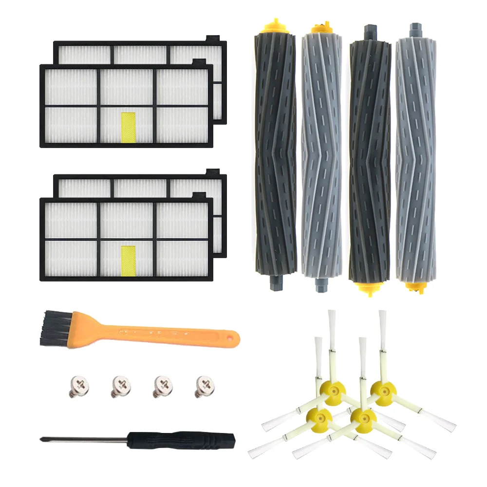 

Main and Side Brushes Filters For IRobot Roomba Parts Kit Series 800 860 865 866 870 871 880 885 886 890 900 960 966 980